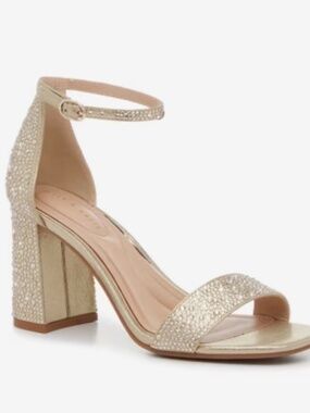 Kate & Kelly Formal Gold Sandal Heel